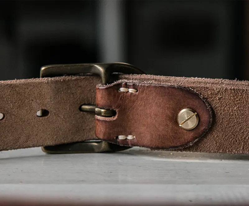 Vintage Original Custom Full-Grain Leather Handmade Men's Belt