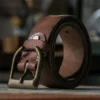 Vintage Original Custom Full-Grain Leather Handmade Men's Belt
