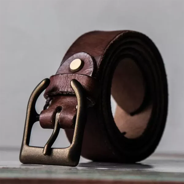 Vintage Original Custom Full-Grain Leather Handmade Men's Belt