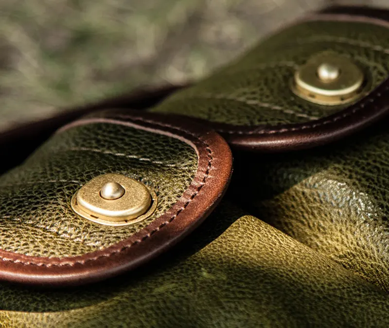 Vintage Paratrooper Outdoor Travel Crossbody Leather Bag