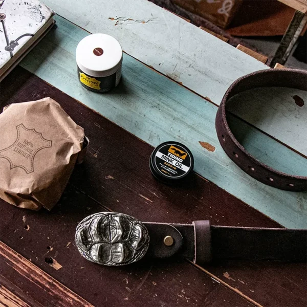 Wild Hand-Cast 3D Embossed Crocodile Texture Buckle Luxury Leather Belt