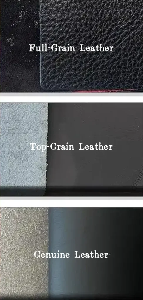 Genuine Leather vs. Full Grain vs. Top Grain