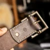 Vintage Handcrafted Distressed Full-Grain Leather Belt