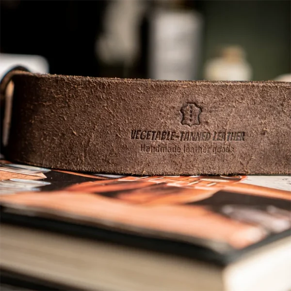 Vintage Handcrafted Distressed Full-Grain Leather Belt