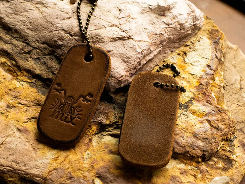 Vintage Handcrafted Distressed Leather Motorcycle Keychain