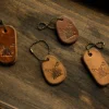 RSAS0800-z-03 Vintage Handcrafted Distressed Leather Motorcycle Keychain
