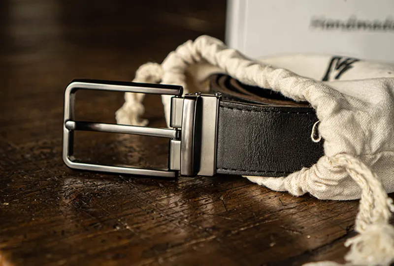 Vintage Handcrafted Full-Grain Leather Men's Belt