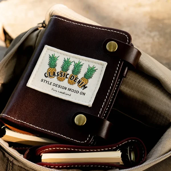 RSAS0796 Vintage Handmade Genuine Leather Refillable Journal Notebook Coffee