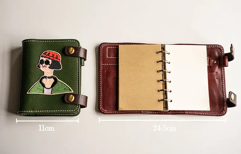 Vintage Handmade Genuine Leather Refillable Journal Notebook