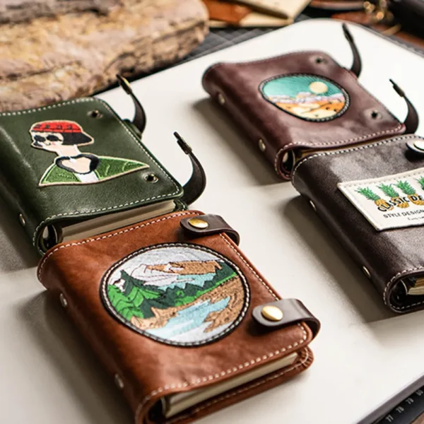 RSAS0795-z-01 Vintage Handmade Genuine Leather Refillable Journal Notebook