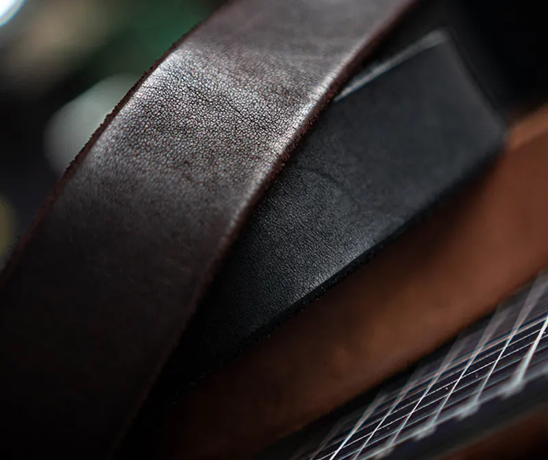 Handmade Durable Full-Grain Leather Belt Stainless Steel Buckle